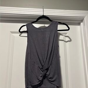 Lululemon Breeze Through Twist Tank Top Nebula Grey Women’s Size 6
